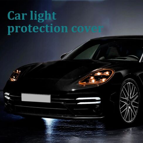12×48 Inch Car Light Tint Film, Shiny Chameleon Headlights Tail Lights Fog Lights Films, Self Adhesive Vinyl Film Sticker Sheet Roll, Universal Auto Modification Cover for Most Models (Light Blue) in Saudi Arabia