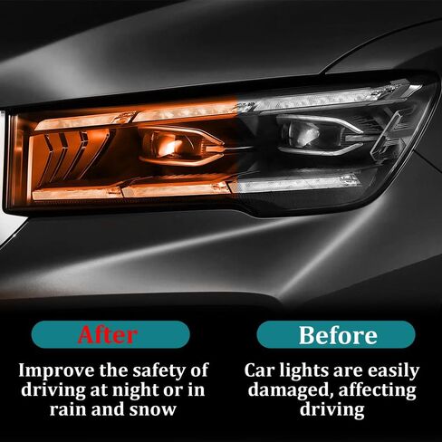 12×48 Inch Car Light Tint Film, Shiny Chameleon Headlights Tail Lights Fog Lights Films, Self Adhesive Vinyl Film Sticker Sheet Roll, Universal Auto Modification Cover for Most Models (Light Blue) in Saudi Arabia