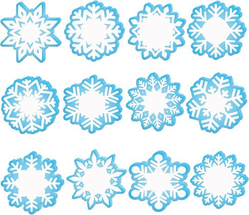 24 Pack Snowflake Sticky Notes, 3x3 inch Winter Snowflake Small Sticky Notes, Mini Sticky Notes Bulk, Christmas Self Stick Notes in Kuwait