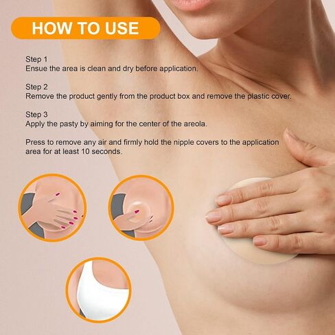 Nipple Covers with Lift, Silicone Nipple Covers, Discreet and Reusable, sticky boobsfor women Nude in Saudi Arabia