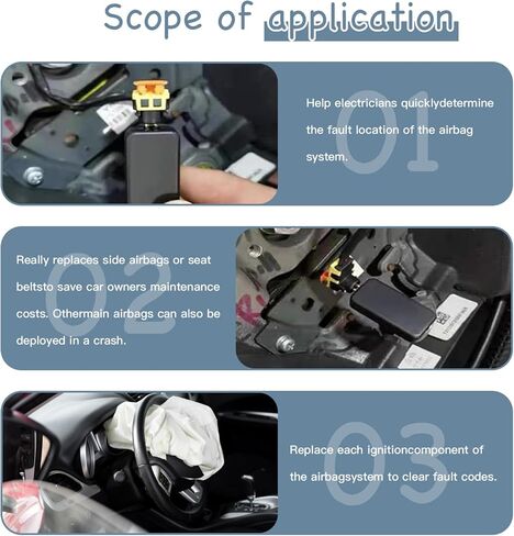 4 قطع سيارة SRS وسادة هوائية محاكاة اختبار، سيارة عالمية SRS وسادة هوائية اختبار خطأ العثور على أداة إصلاح جهاز تشخيص أداة إصلاح وسادة هوائية محاكاة أداة اختبار لسيارات الدفع الرباعي شاحنة بيك اب in Kuwait