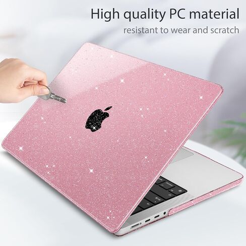 حافظة Mektron لجهاز M4 MacBook Pro مقاس 14 بوصة 2024 A3112 A3401 A3185 متوافقة مع 2023 M3 A2918 A2992 M2 A2779 2021 M1 A2442 Pro/Max غطاء لجهاز Mac Pro 14 بوصة مع شاشة Retina XDR، A-Gypsophila Pink in Saudi Arabia