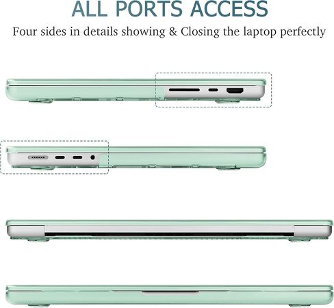 Mektron for M4 MacBook Pro 14-inch Case 2024 A3112 A3401 A3185 Compatible with 2023 M3 A2918 A2992 M2 A2779 2021 M1 A2442 Pro/Max Cover for Mac Pro 14" with Retina XDR Display, A-Gypsophila Pink in Kuwait
