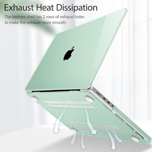 Mektron for M4 MacBook Pro 14-inch Case 2024 A3112 A3401 A3185 Compatible with 2023 M3 A2918 A2992 M2 A2779 2021 M1 A2442 Pro/Max Cover for Mac Pro 14" with Retina XDR Display, A-Gypsophila Pink in Kuwait