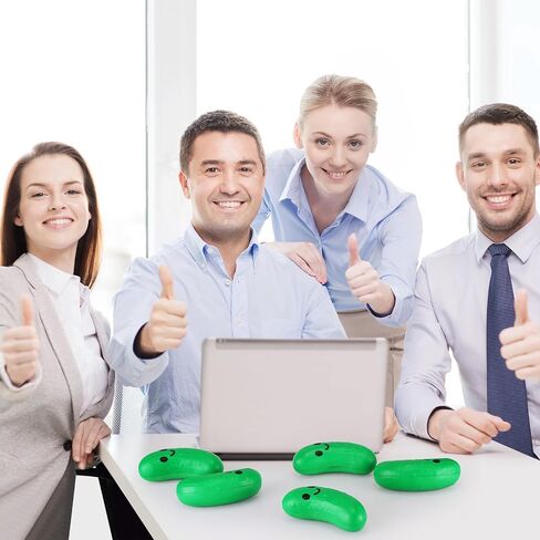 10 Pcs Food Stress Balls Funny Inspirational Stress Toys Gifts Squeezable Foam Stress Relief Balls for Adult Employee Teacher Party Favors (Pickle) in Kuwait