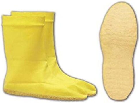 97591-XL 12" Latex Hazmat Booties, 2XL (13-16), Yellow, XL (10-12) in Saudi Arabia