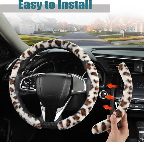 West Llama Diamond Bling Car Steering Wheel Cover with Crystal Rhinestones,3PCS Segmented Steering Wheel Protector,Universal for 99% Cars for Women(Black with Black Diamond) in Saudi Arabia