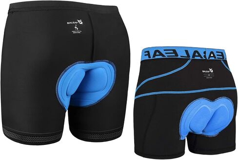 BALEAF Men's 3D Padded Bike Shorts Cycling Underwear MTB Liner 2 PACK S in Saudi Arabia