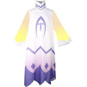 Hazbin Hotel Adam Cosplay Costume, Adult Angel Adam Cosplay Dress Yellow Halloween Outfits
