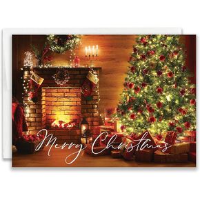JBH Creations Cozy Cabin Christmas Card - Pack of 24