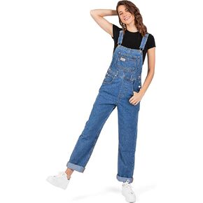 Womens Relaxed Fit Denim Oversize Boyfriend Jean Overalls