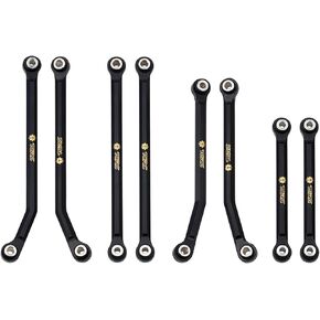 Brass High Clearance Chassis Links Set for Redcat Ascent-18 1/18 Scale RC Rock Crawler Upgrades,Black Coating