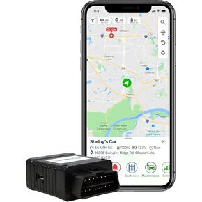 OBD GPS Car Tracker, Hidden Vehicle Tracker and Monitoring System with Real Time Location GPS Reports, For Auto, Adults, Fleet, Parents, Teen, Elderly, 4G with Phone App in Saudi Arabia