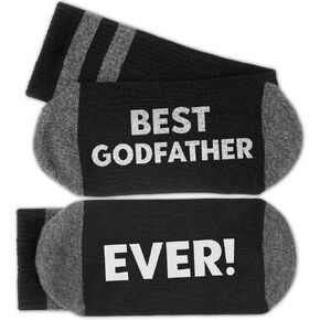 Best Godfather Ever Socks, Fathers Day Gift, Godfather Gifts From Godchild.(095)