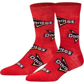 Crazy Socks, Doritos Tortilla Chips, Men's Crew Folded Novelty Socks