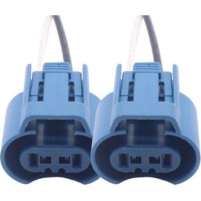HiSport Female Adapters Connector Pigtail Plug Wire/Wiring Harness Sockets Compatible with Acura/Honda High/Low Beam or Fog Lights Replacement for OE 9005 HB3 H10 9145(Pack of 2)