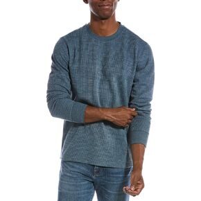 Vince Men's Mouline Stripe L/S Crew