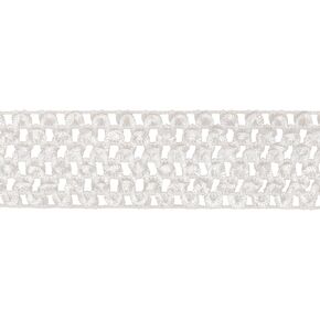 Simplicity 1860587030 White Elastic Band Crochet Machine Washable Stretch Fabric, 10 Yards Long, Multi