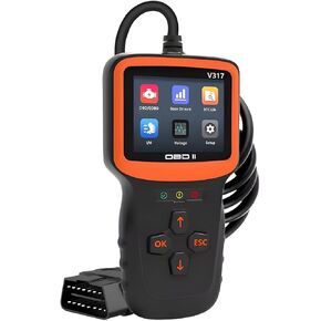 Mandark V317 OBD2 Car Scanner Diagnostic Tool, Vehicle Engine Fault Code Reader, 12V Enhanced OBD II Automotive Checking Engine Light Scan Tester, Universal for SUV, Truck, RV and More