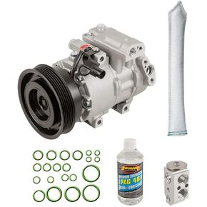 AC Compressor & A/C Kit For Kia Forte 2010 2011 2012 2013 - Includes Drier, Expansion Valve, PAG Oil & O-Ring Seals - BuyAutoParts 60-82833RK New