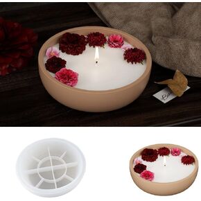 Large Silicone Bowl Mold,Silicone Molds for Resin Concrete Cement, Big Container Storage Mold Jewelry Candle Holder Mold Storage Tray Mold Plant Pot Mold DIY Storage Art Crafts(C)
