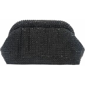 Rhinestone Purse for Women Dumpling Clutch Bag Formal Crystal Evening Handbag Sparkly Wedding Cloud Bag Shoulder Bag