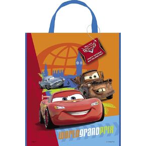 Large Plastic Disney Cars Goodie Bag, 13" x 11"
