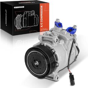 A-Premium A/C Compressor with Clutch Compatible with BMW 535i 3.0L 2008-2010, 535i xDrive 3.0L 2009-2010, 535xi 3.0L 2008