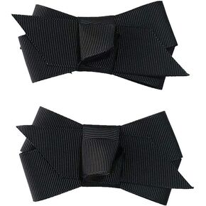 1 Pair New Leopard Animal Print Ribbon Shoe Clips Retro Bows 3.15inch Vinitage Style Cute Shoe Charms for Women