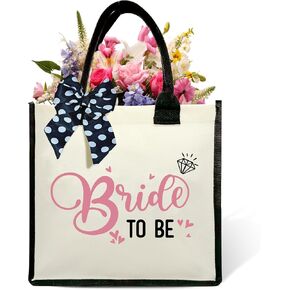 Bride Shower Shoulder Beach Bag - Wedding Canvas Tote Bag Gifts