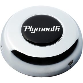 Grant 5694 Mopar Licensed Plymouth Chrome Horn Button for Classic and Challenger Steering Wheels