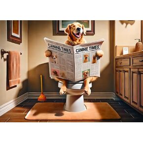 Rocorose Jigsaw Puzzles 1000 Pieces, HD Quality Adults Puzzle Games of Funny Dog with Exquisite Poster, Challenging Animal Puzzles for Family Game Night
