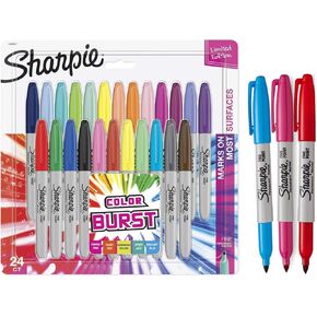 Permanent Markers, Colored Fine Point Marker Pens,For Wood, Plastic Paper, Metal, And More, Drawing, Coloring, And Poster Marker