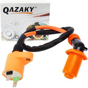 Ignition Coil Compatible with Kawasaki KLX110 Suzuki DRZ110 DRZ70 Eton Viper 50 70 90 ATV RXL50 RXL70 RXL90 50cc 70cc 90cc Kymco Activ Agility Fever ZX ZX50 People 50 125 Sento Sting Super