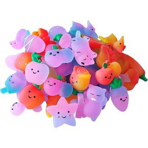 50Pack(Random Delivery) Gradient Color Series Mochi Squishy Birthday ,Party Favors,Classroom prizes,Goody Bag Stuffers
