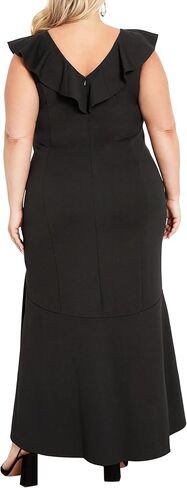 AVENUE Women's Plus Size Dress Destiny Ruffle in Saudi Arabia