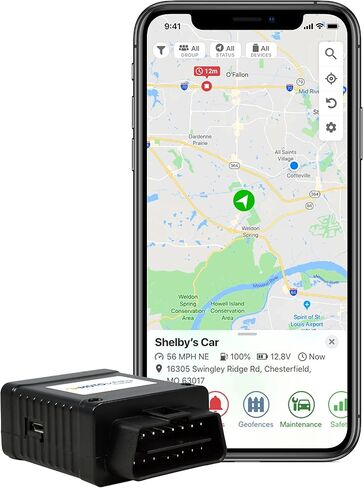 OBD GPS Car Tracker, Hidden Vehicle Tracker and Monitoring System with Real Time Location GPS Reports, For Auto, Adults, Fleet, Parents, Teen, Elderly, 4G with Phone App in Saudi Arabia
