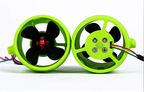 12V-24V 20A Underwater Thruster Motor 4 Blades Propeller Propulsion 30-200W Part for ROV RC Bait Tug Boat (clockwise Motor+1pc counterclockwise Motor) in Kuwait