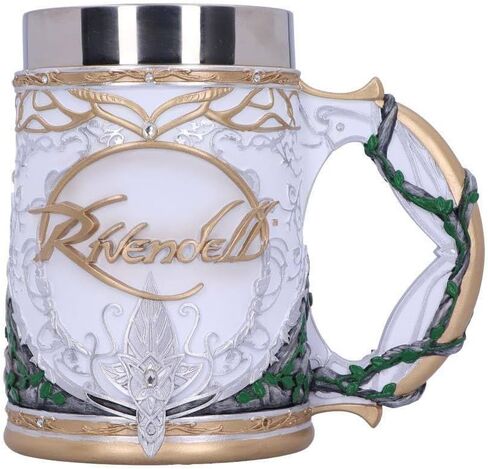 Nemesis Now Officially Licensed Lord of The Rings Rivendell Tankard, White, 15.5cm in Saudi Arabia
