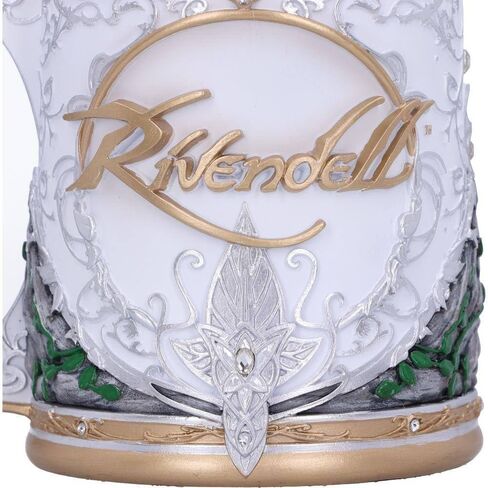 Nemesis Now Officially Licensed Lord of The Rings Rivendell Tankard, White, 15.5cm in Saudi Arabia