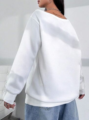 LovelyWholesale Women Off the Shoulder Sweatshirts Casual Long Sleeve Pullover in Saudi Arabia