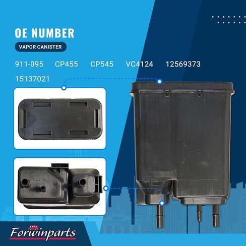 الملف اللولبي لتهوية علبة فابور لعام 2004-2010 Chevrolet Silverado 1500 2500 3500 GMC Sierra 1500 2500 3500 911-237 10357992 CVS34 in Kuwait