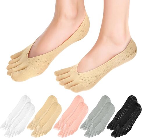 5Pairs Bunion Socks for Women, Bunion Relief Toe Separator Socks Toe Alignment Socks for Bunion Correction, Bunions Compression Toe Socks, Orthopedic Toe Compression Socks Foot Alignment Socks in Saudi Arabia