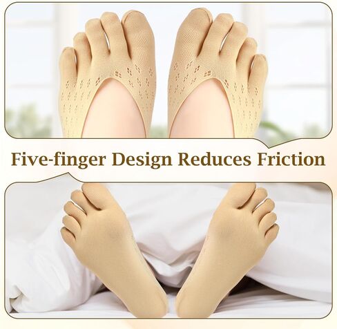 5Pairs Bunion Socks for Women, Bunion Relief Toe Separator Socks Toe Alignment Socks for Bunion Correction, Bunions Compression Toe Socks, Orthopedic Toe Compression Socks Foot Alignment Socks in Saudi Arabia
