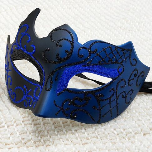 JOYFISCO Men Women Masquerade Mask Venetian Mask for Halloween Mardi Gras Prom Ball Cosplay Party Costume Mask in Saudi Arabia