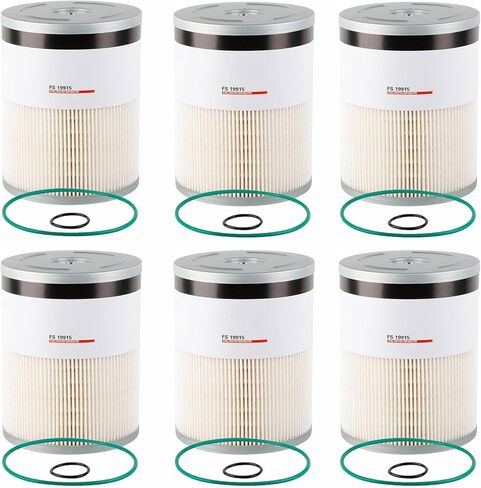 FS19915 Fuel Filter L9915F Water Separator Compatible With Cummins ISX 15 Detroit Diesel Engine DD13 DD15 DD16 Replaces FS19915 P551011 P550854 PF9804 L9915F A4720921205 A0000903651 6PACK in Kuwait