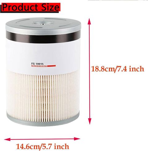 FS19915 Fuel Filter L9915F Water Separator Compatible With Cummins ISX 15 Detroit Diesel Engine DD13 DD15 DD16 Replaces FS19915 P551011 P550854 PF9804 L9915F A4720921205 A0000903651 6PACK in Kuwait