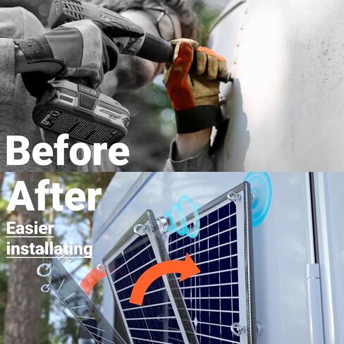 POWOXI 10W 12V شاحن البطارية الشمسية المغناطيسية، وحدة تحكم الشحن الذكية MPPT المدمجة، مشبك التمساح لشاحن الطاقة الشمسية المقاوم للماء للسيارة RV النارية البحرية، إلخ. in Saudi Arabia