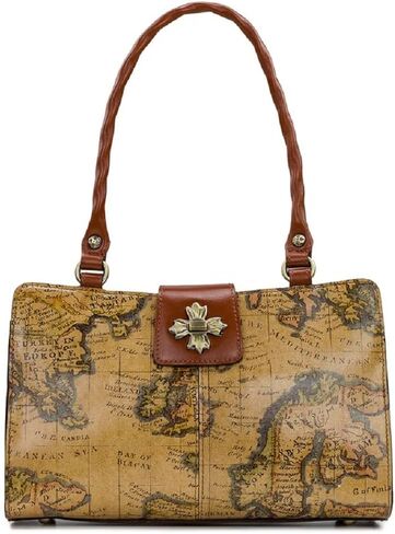 حقيبة باتريشيا ناش الجلدية روزينا ذات الخريطة الأوروبية متعددة الجيوب in Kuwait