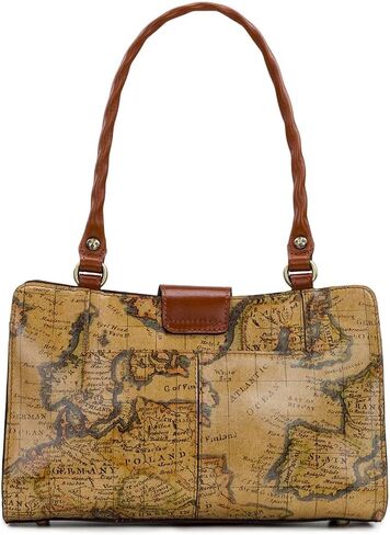 حقيبة باتريشيا ناش الجلدية روزينا ذات الخريطة الأوروبية متعددة الجيوب in Kuwait
